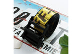 Off White Belt Industrial Style Canvas Embroidery